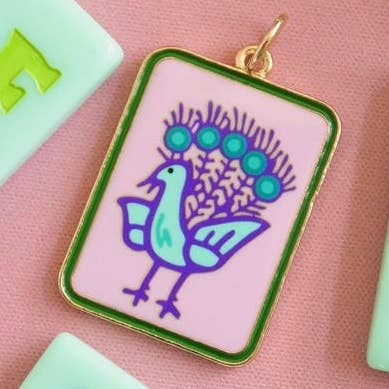 Troop Mahjong XL Bird Bam Charm for wholesale by Stylin Brunette & Troop Mahjong