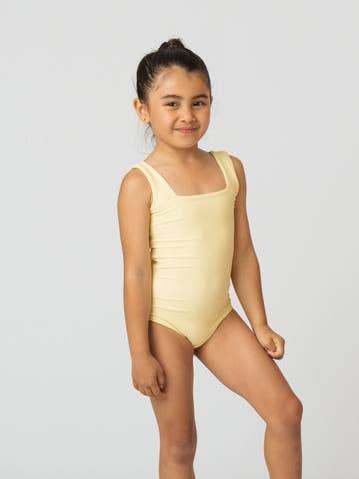 Olivia Girls One Piece in Citrine for wholesale by Fiola Rose Swim