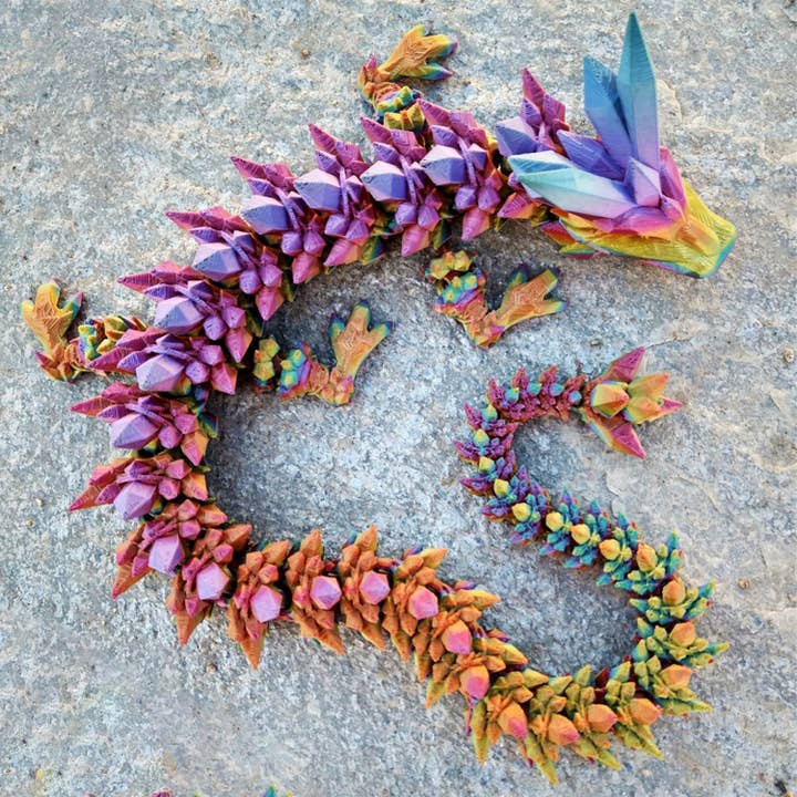 Articulating Crystal Dragon, 3D Printed, Fidget Toy and other Purchase Wholesale 3d printed dragon eggs. Free Returns & Net 60 Terms on Faire trending on Faire.