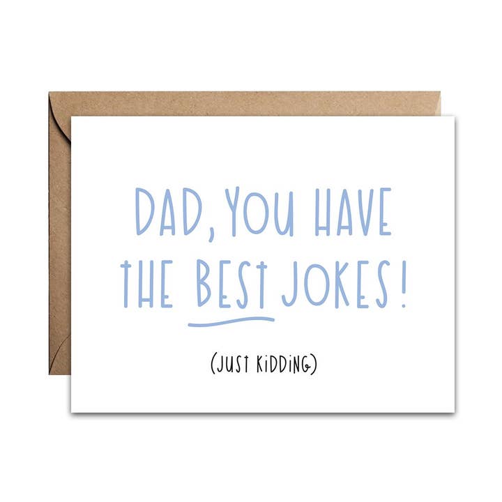 Dad Jokes Card for wholesale by pixel paper hearts