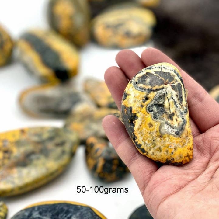 Rock Paradise - Wholesale Spiritual Stone/Crystal - Bumble Bee Jasper Tumbled stones Crystals Minerals1