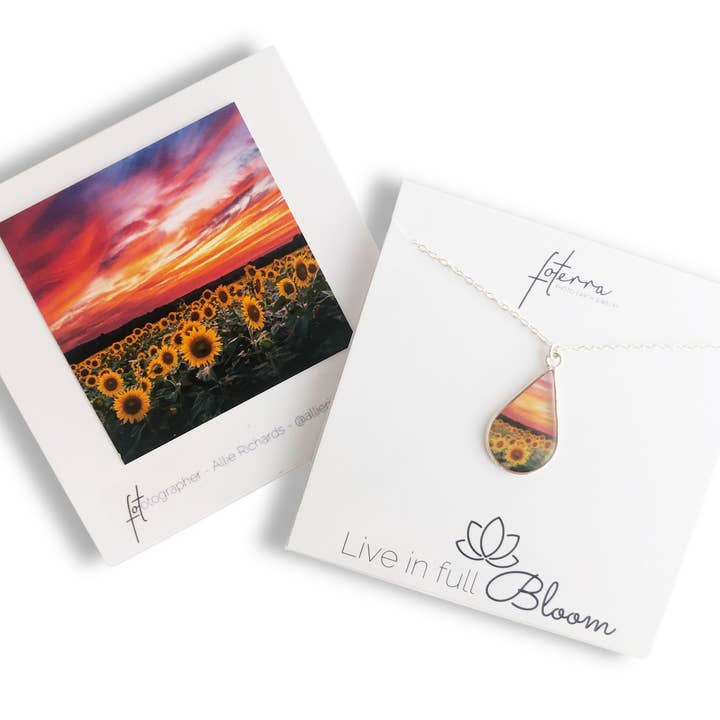 Zonnebloem ketting voor wholesale door Foterra Jewelry