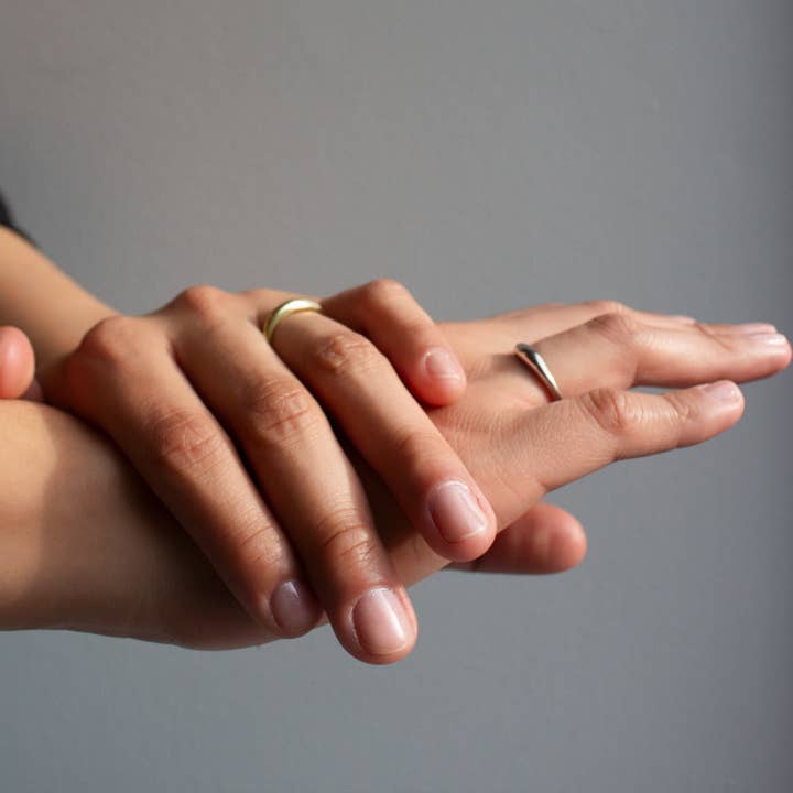 Silver Slim Dome Ring for wholesale on Faire3