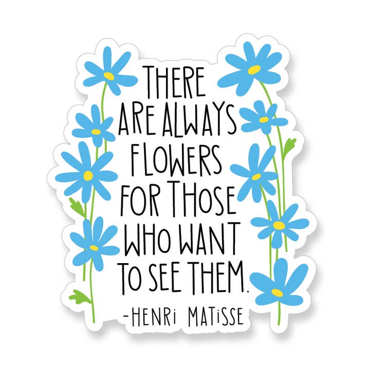 Apartment 2 Cards – wholesale Klistermärke – Henri Matisse blomma citat vinyl klistermärke0