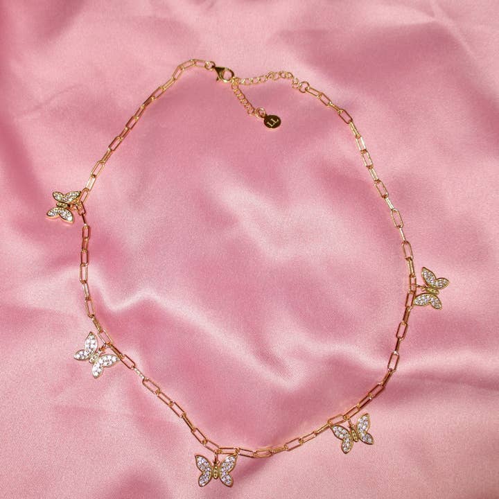 Choker de mariposa para venta al por mayor de LEMON LUA