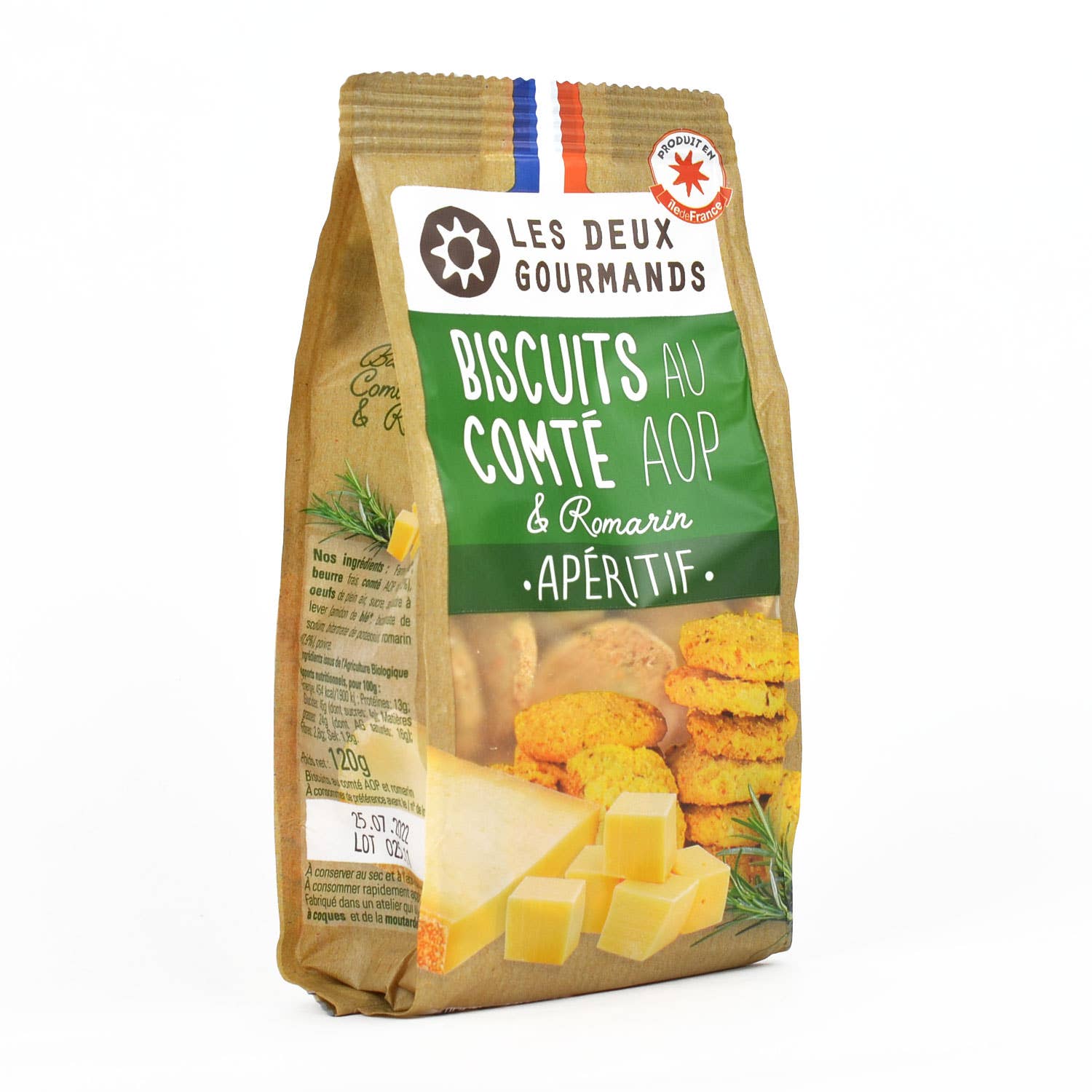 LES DEUX GOURMANDS - Wholesale Cookie - Comte AOP cookies — 120g bag3