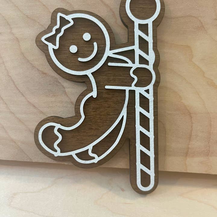 BUBBLEHEAD INK - Wholesale Ornament - Funny Stripper Faux-Gingerbread Christmas Ornament Style 62