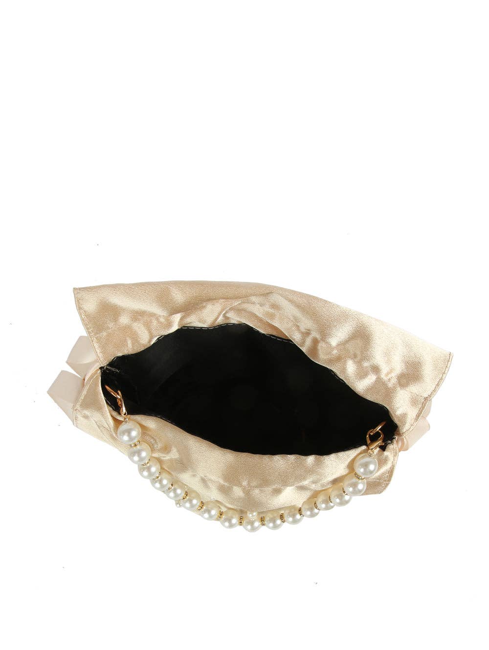 Handbag Factory Corp - Wholesale Drawstring Bag - Women's - Pearl Handle Satin Drawstring Bag6