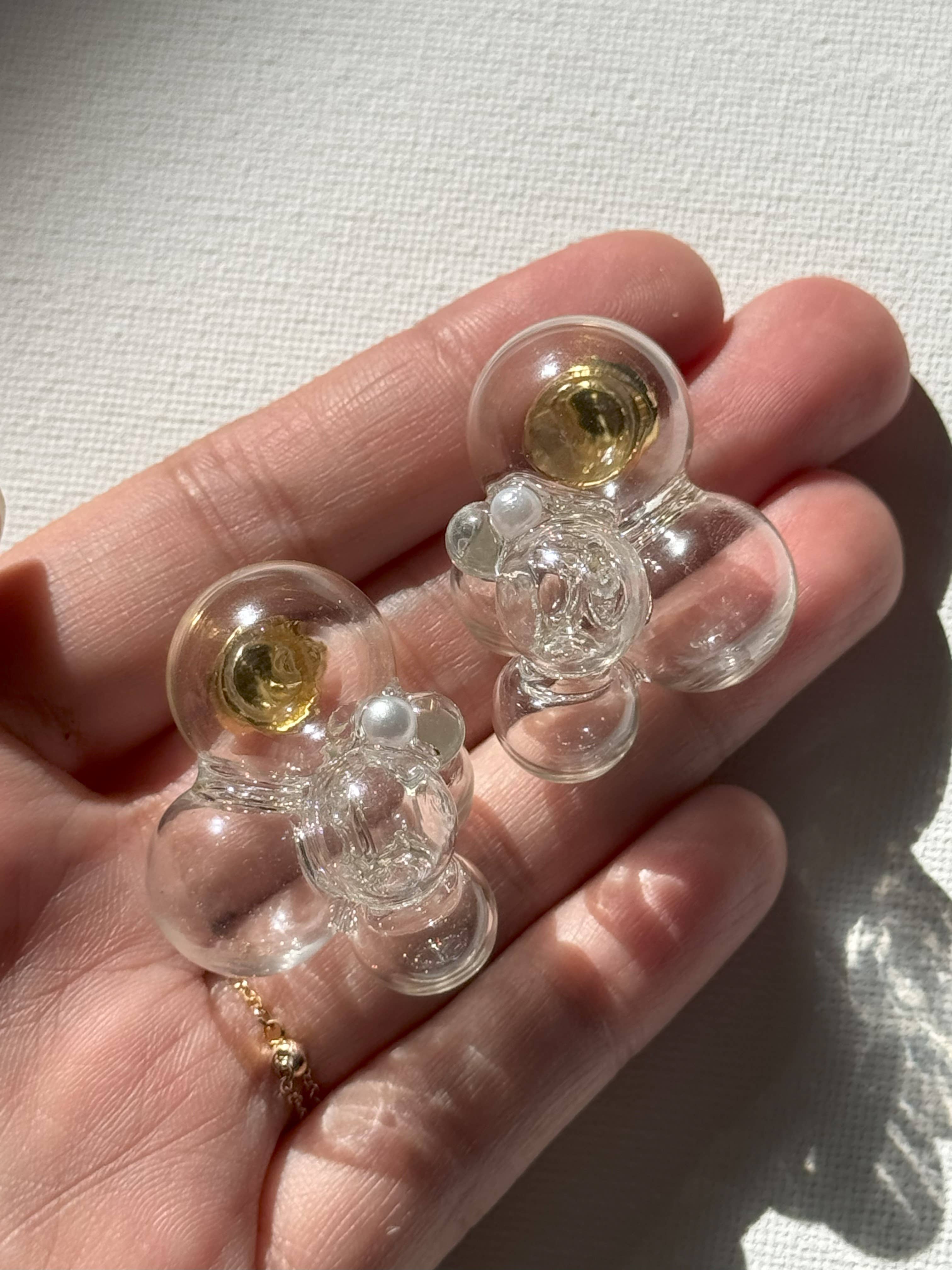 Big Little Design Co - Vendita all'ingrosso Orecchini pendenti - Orecchini a bolle in vetro - The Ivan1