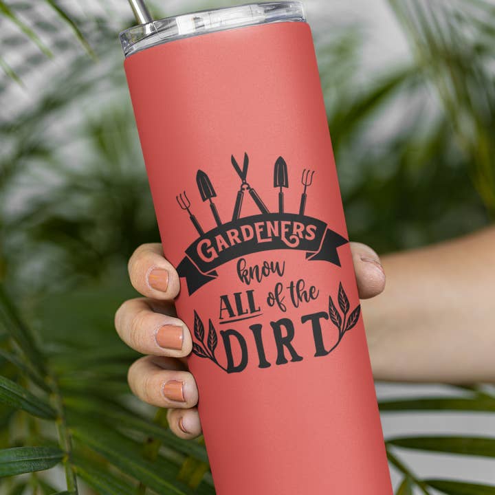 The Rural Home - Wholesale Insulated mug/tumbler - I'd Rather Be Gardening 22 oz Skinny Tumbler