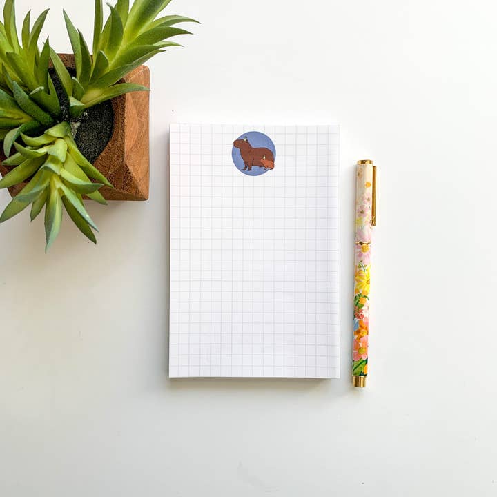 Bloc-notes Party Capybaras Graph pour la vente par Bean Horse Car Designs