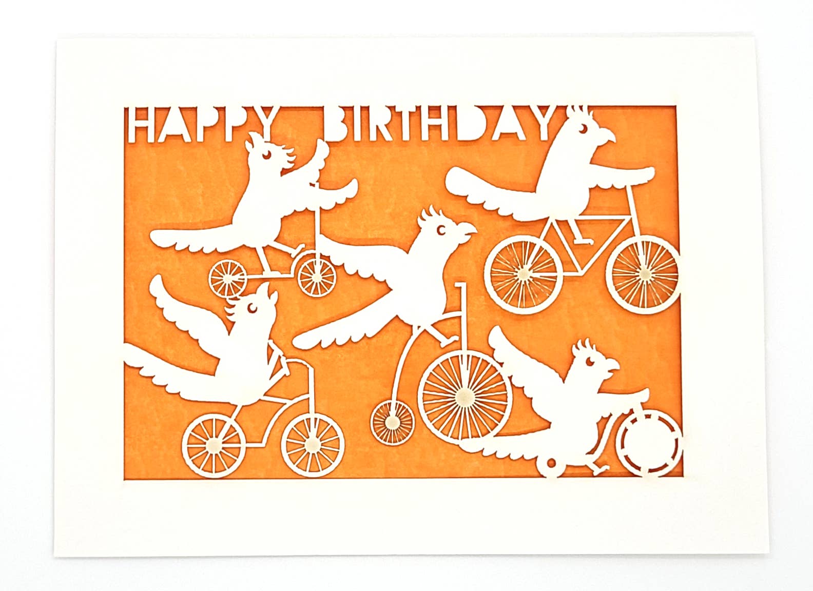 two hermanas - Wholesale Birthday Card - Happy Birthday - Parrots on Bikes Birthday Card6