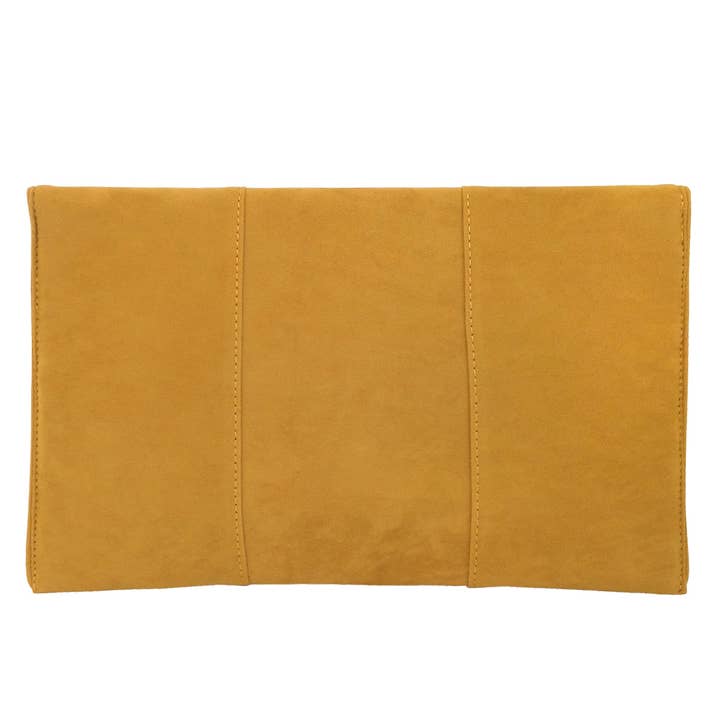 JNBFASHION.COM - Wholesale Clutch - Dames - Faux microsuède enveloptas - Goudkleurige metalen details17