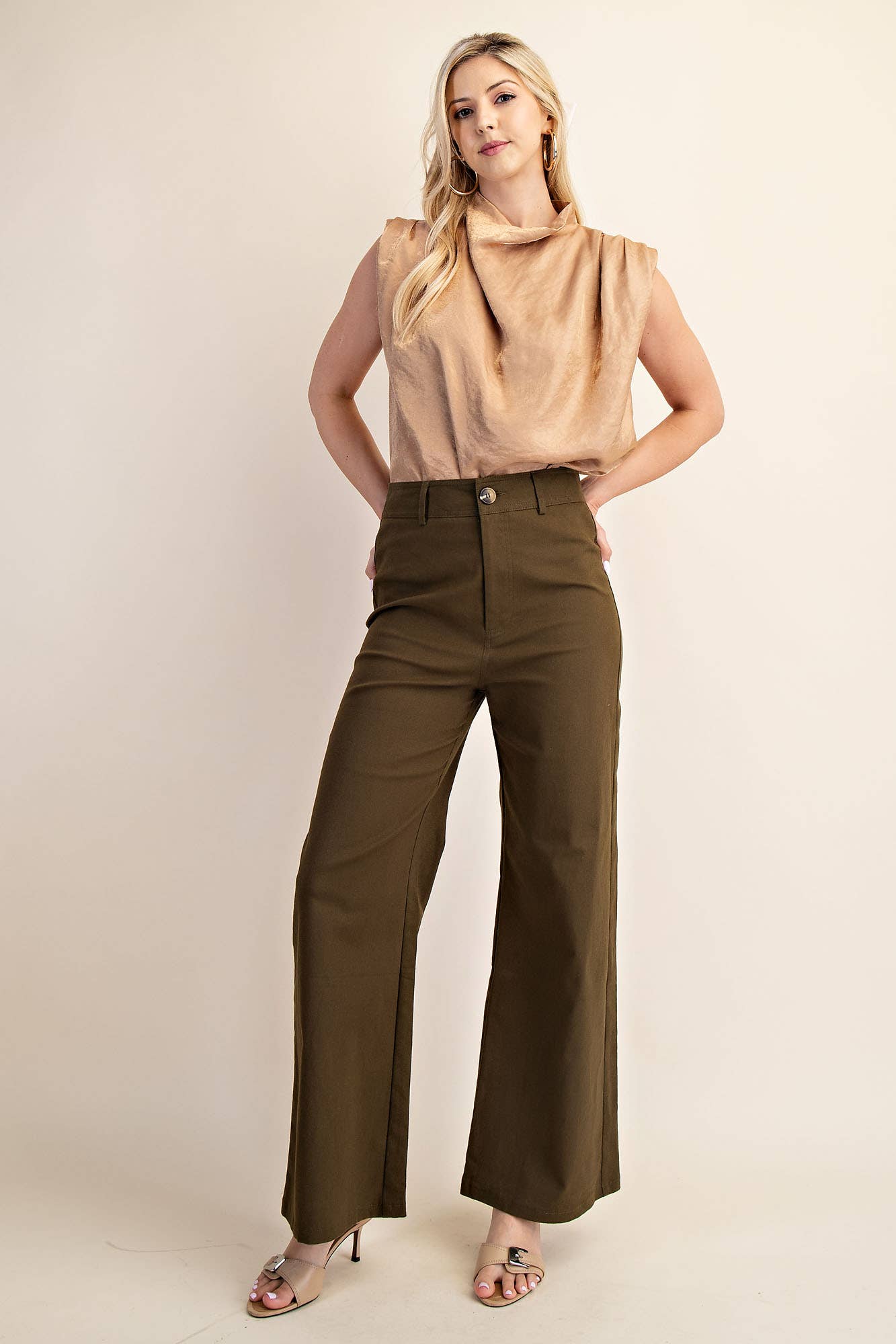 Glam - Wholesale Pants - Women's - High-Waist Straight Pants12