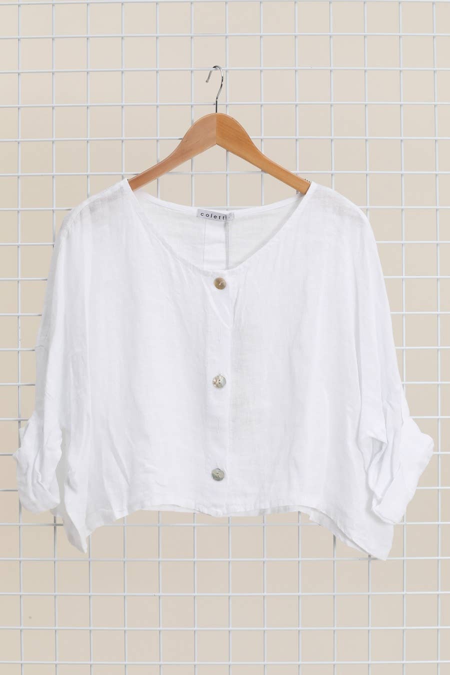 la maison des fibres naturelles - Wholesale Jacket - Women's - 3/4 sleeve linen jacket 906 100% linen6