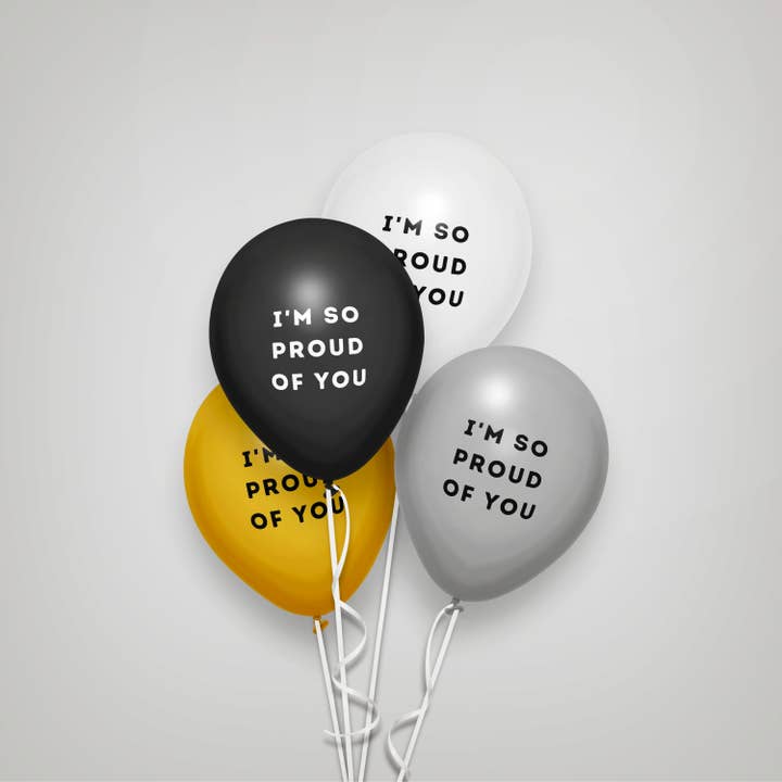 Pacchetto Palloncini di Laurea: SONO COSÌ ORGOGLIOSO DI TE per la vendita all'ingrosso da parte di Very Pun Stuff