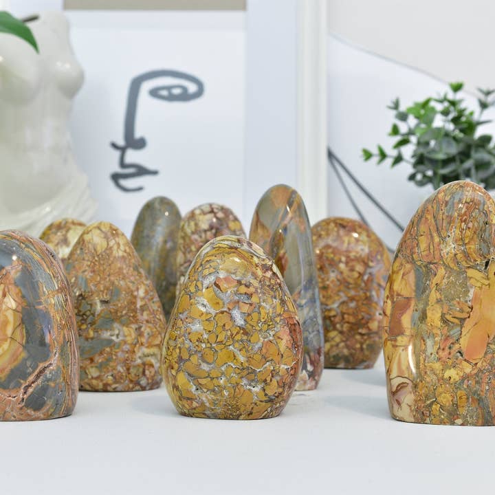 Yellow Tree Company - Wholesale Spiritual Stone/Crystal - Ibis Jasper Freeform | Madagascan Brecciated Jasper FreeForm
