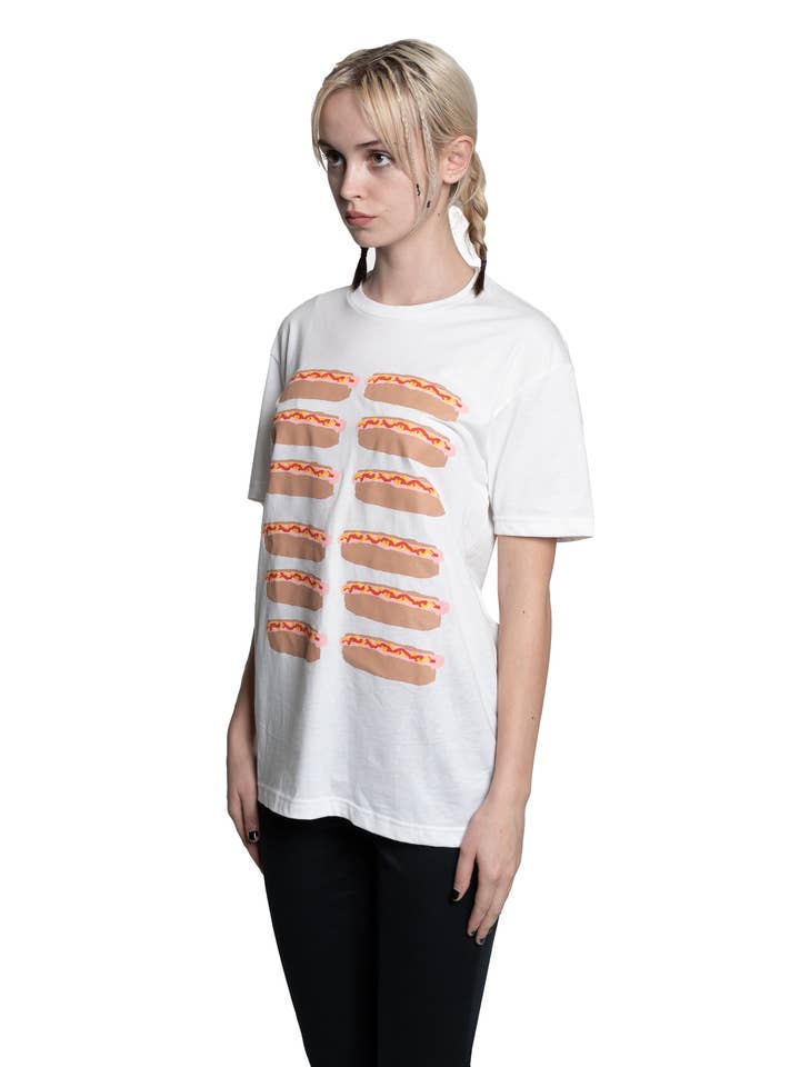 Hot Dog T-shirt för wholesale av Manhattanknights