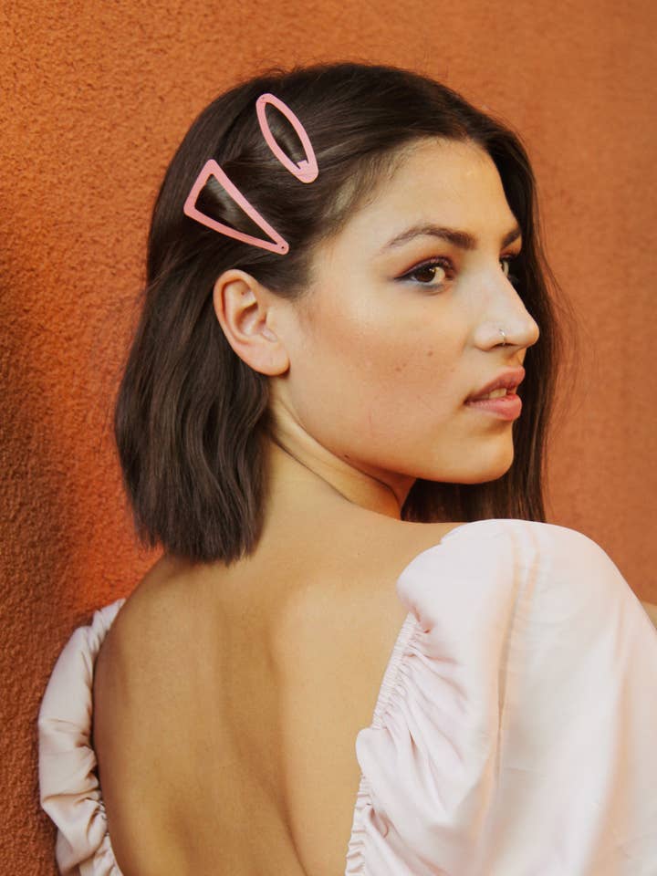 Desert Coral Metal Snap Barrettes for wholesale by BANDED