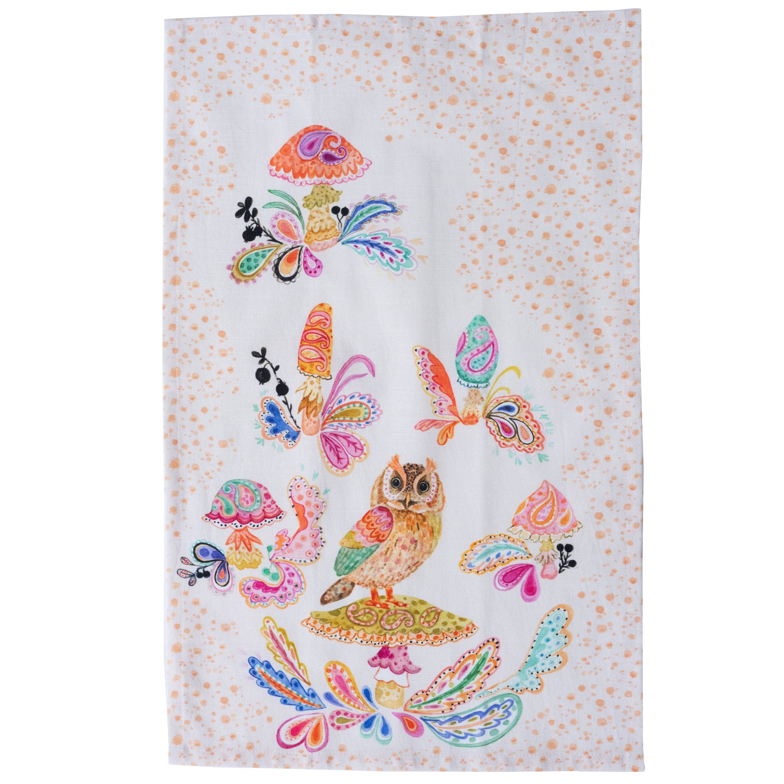 BETSY OLMSTED - Wholesale Tea Towel - Tea Towel- Long Eared Owl0