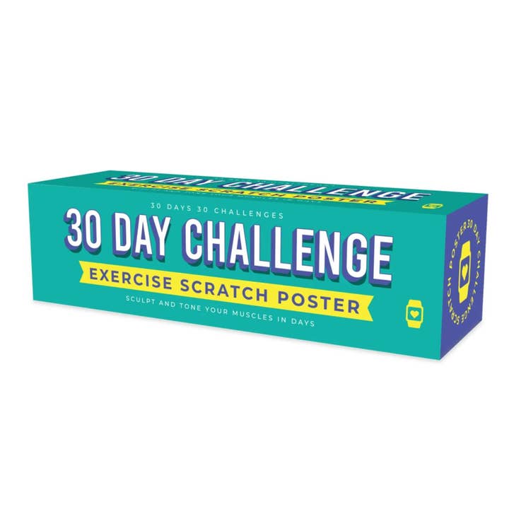 30 Day Challenge Exercise Scratch Poster for wholesale by Actlive Life