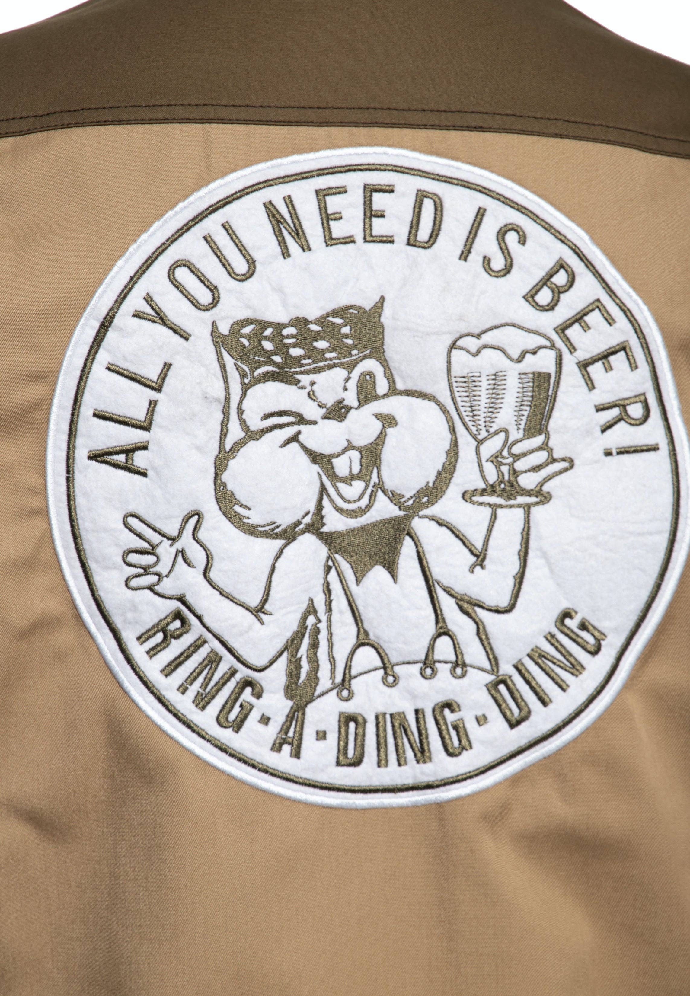 KING KEROSIN - Wholesale Shirt - Men's - Workwear short sleeve shirt “All You Need is Beer”10