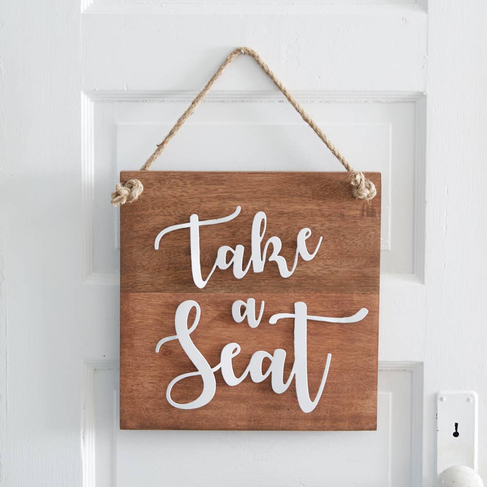 CTW Home Collection - Wholesale Sign - Take A Seat Wall Sign3