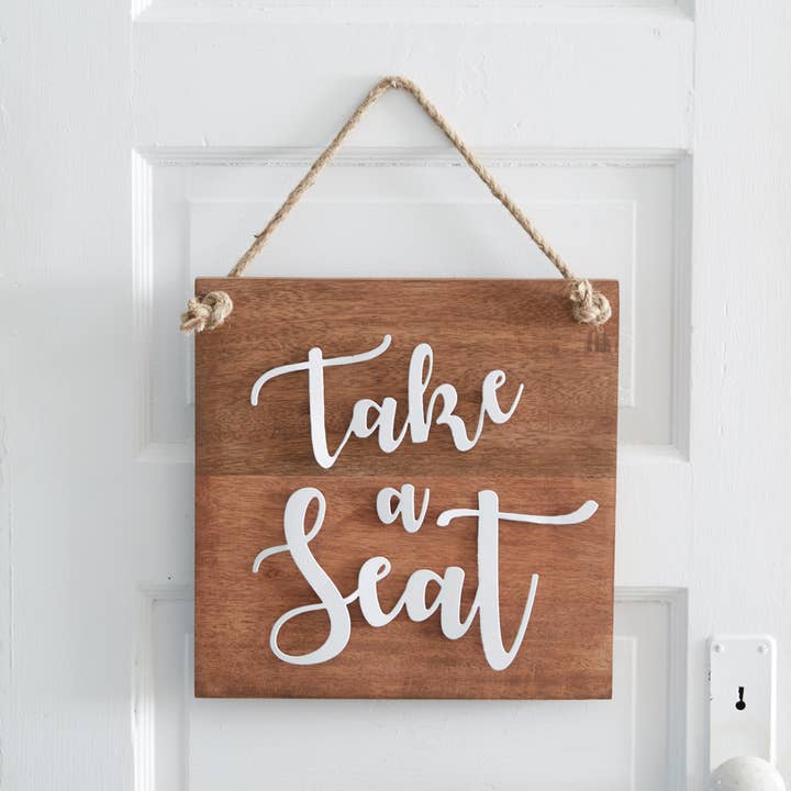 CTW Home Collection - Wholesale Sign - Take A Seat Wall Sign3