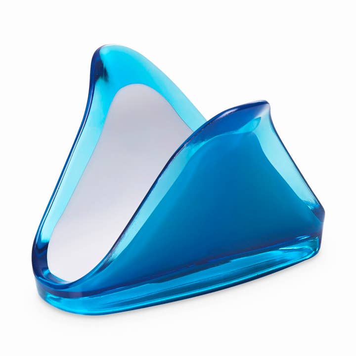 Omada - Square, Torquoise Acrylic Napkin Holder for wholesale by Kadra Kitchenware