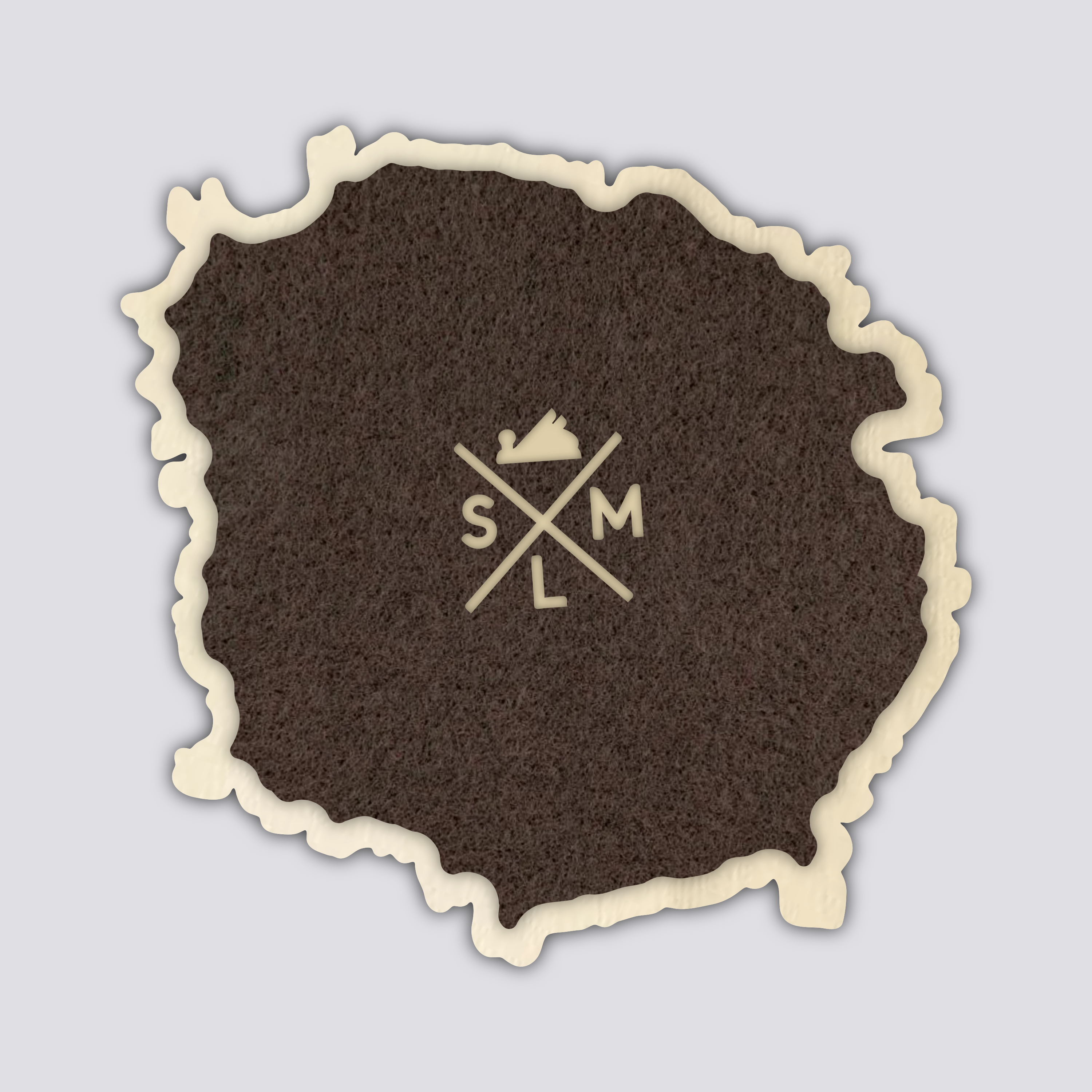 SML | Simple Modern Living - Wholesale Coasters - Mt St Helens Topography Coaster - Single1