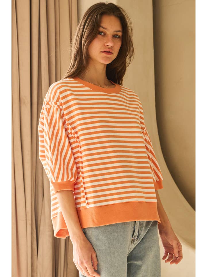 Oddi - Vente Haut en maille – femme - Top en tricot rayé5