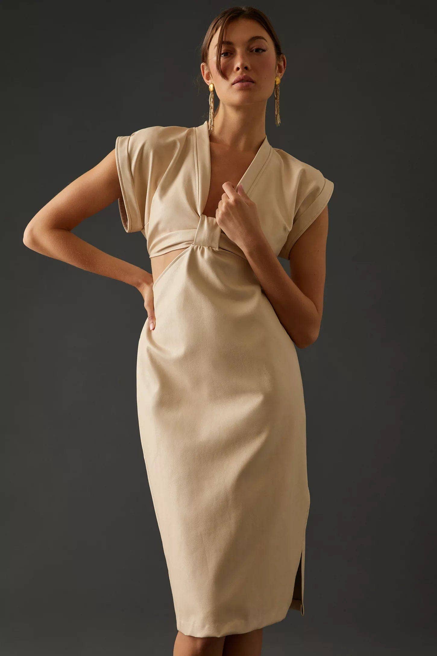 Eva Franco - Wholesale Dress - Women's - Mini Dress - Vegan Leather3