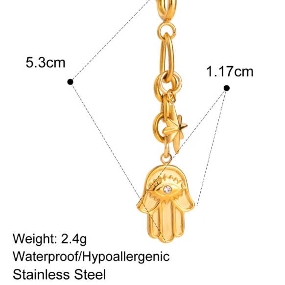 HoopLa - Wholesale Pendant/Charm Necklace - Bikini Charms- Clip On - Stainless Steel - 10
