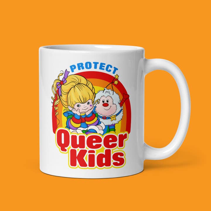 Pride Prism Protect Queer Kids Coffee Mug for wholesale by Sassed Studios