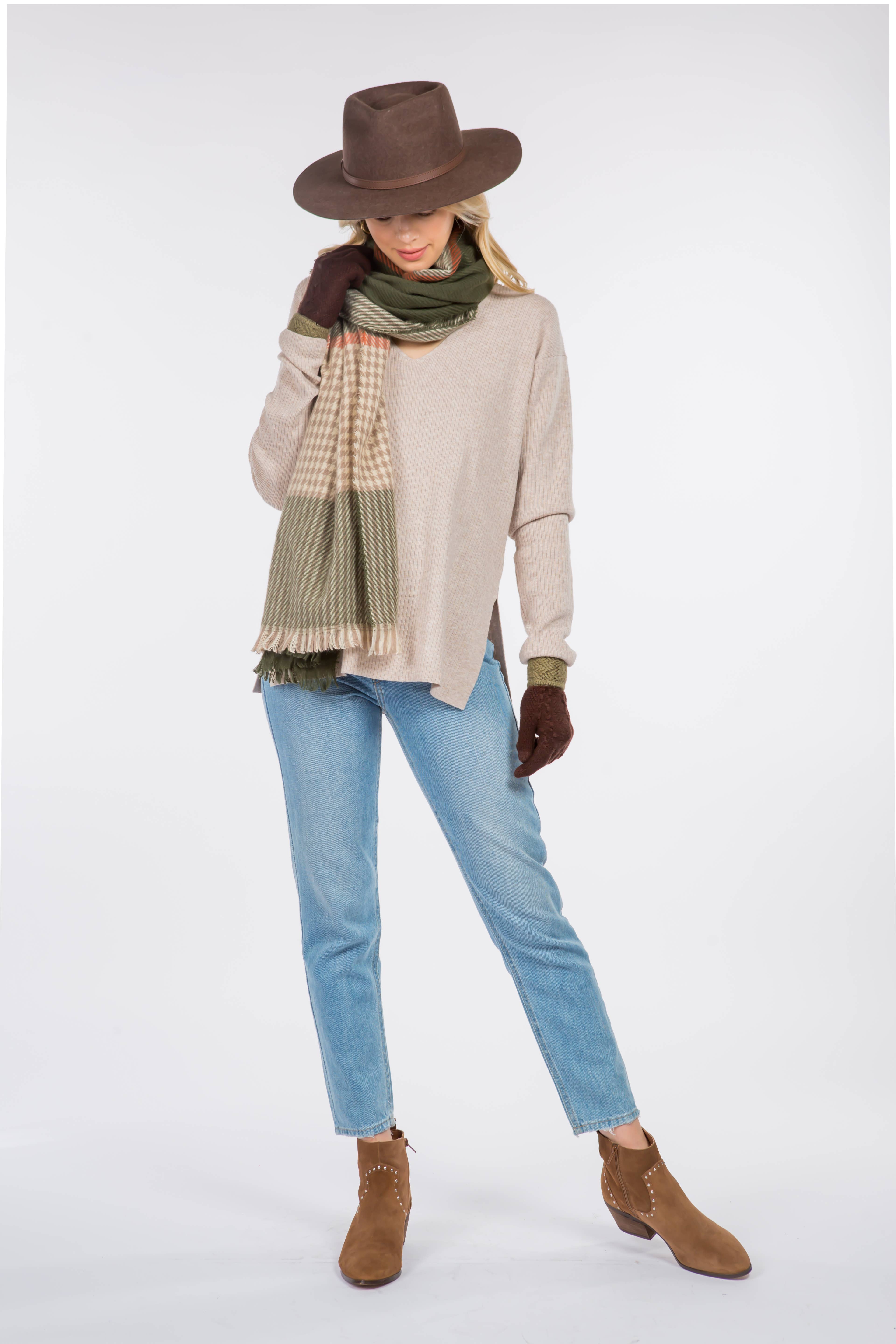 Jeanne Simmons Accessories - Wholesale Fedora - Women's - Western Fedora Stiff Brim 100% Wool Felt 7907 Hat Winter3