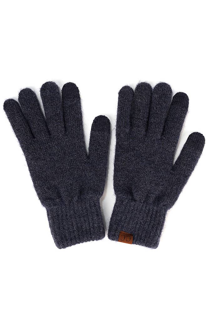 Hana - Wholesale Gloves - Women's - C.C Heather Knit Plain Gloves8