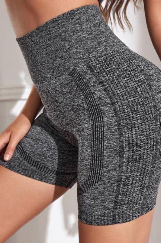 Color 5 - Wholesale Athletic Shorts - Women's - Seamless tow tone H/W scrunch butt lifting yoga shorts12