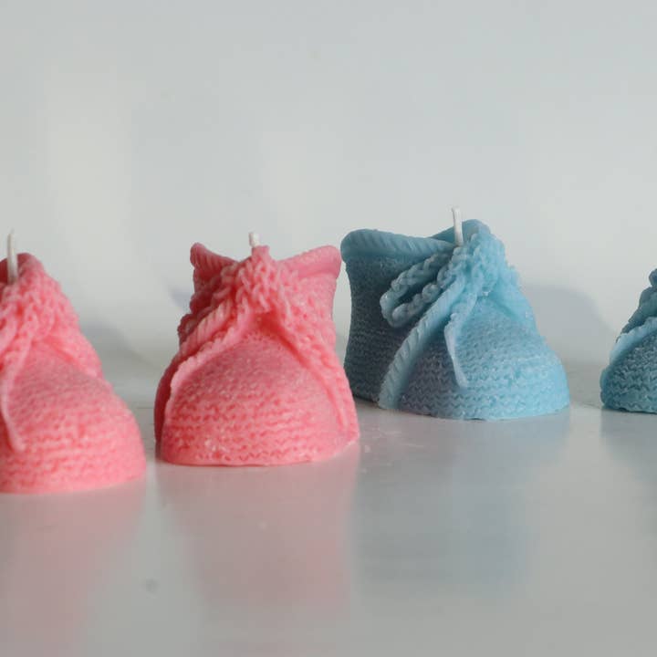 SugarByrd - Wholesale Novelty Candle - Baby Shower Candle Favors - Booties