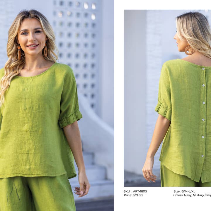 Maeve's Elastische Top voor wholesale door Orange Fashion Village