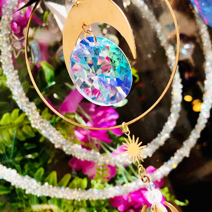 Desarwen XL solfångare med månfas och regnbågsprismor för wholesale av Desarwen