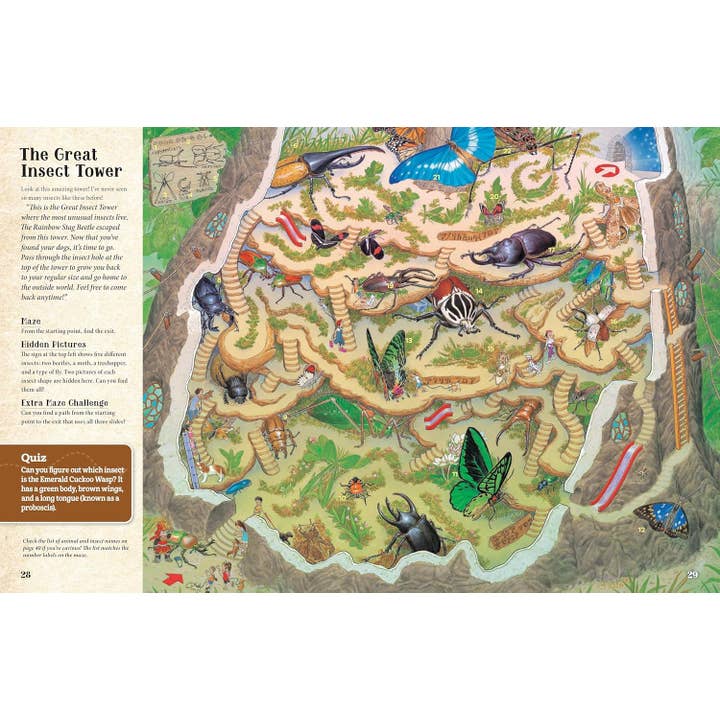 Fox Chapel Publishing - Wholesale Preschool Book (3-5) - Curious Quest - Hidden World of Insects-Seek-and-Find Mazes
3