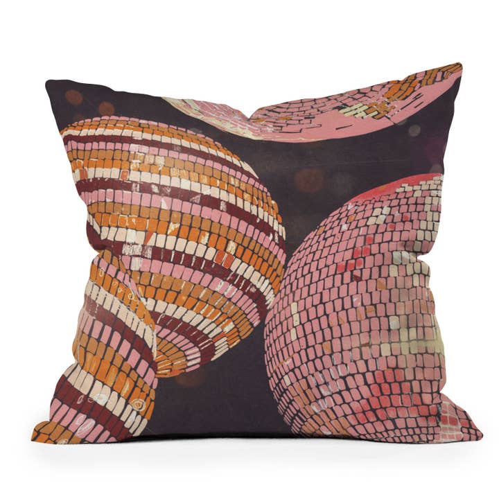 Gigi Rosado Disco balls II Throw Pillow for wholesale by Deny Designs