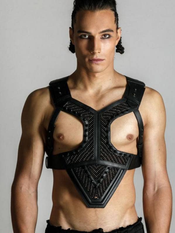 OBJECT & DAWN – wholesale Tank top – Men's – Adonis Men's Leather Beaded Harness