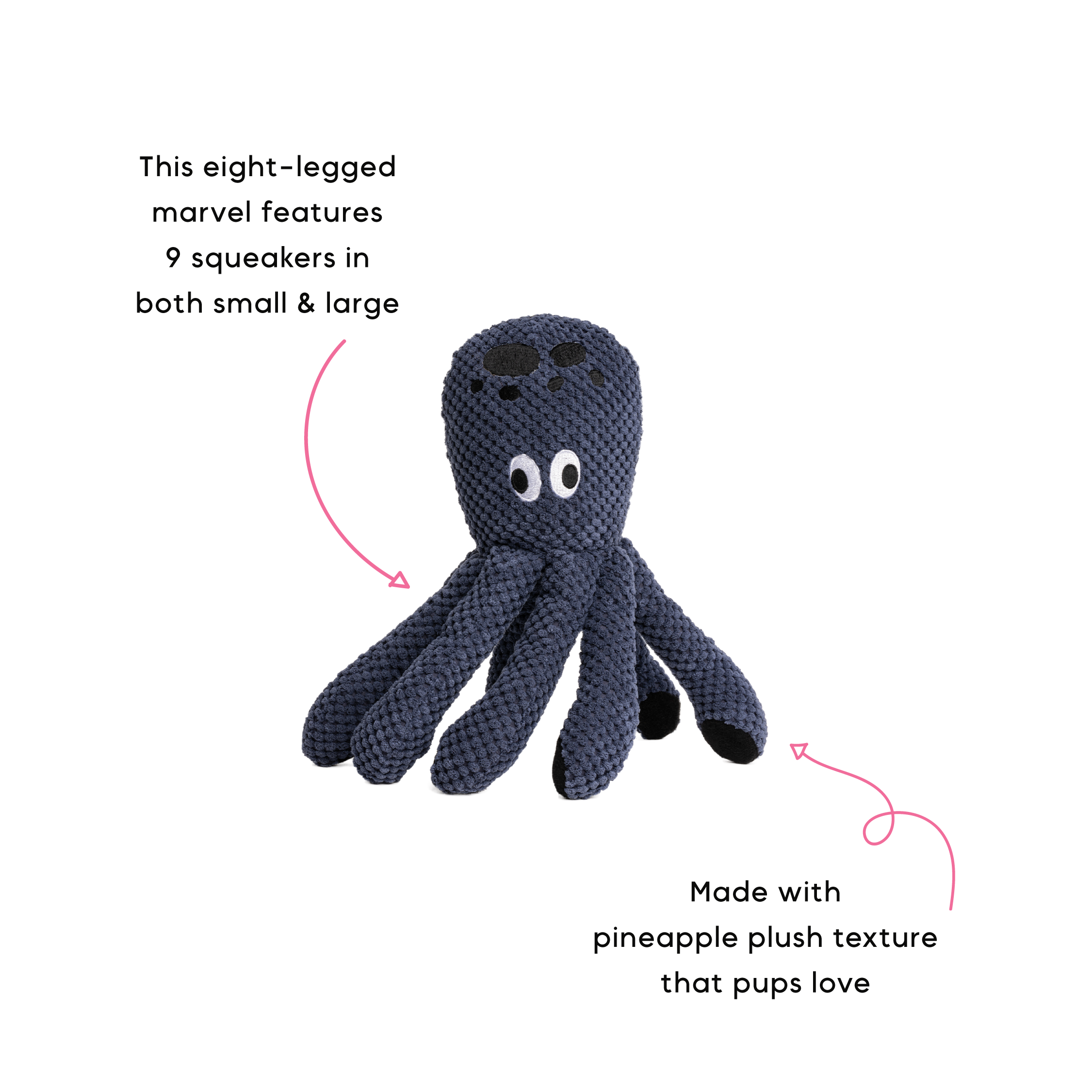 fabdog - Wholesale Pet Plush Toy - Dog - Floppy Octopus4