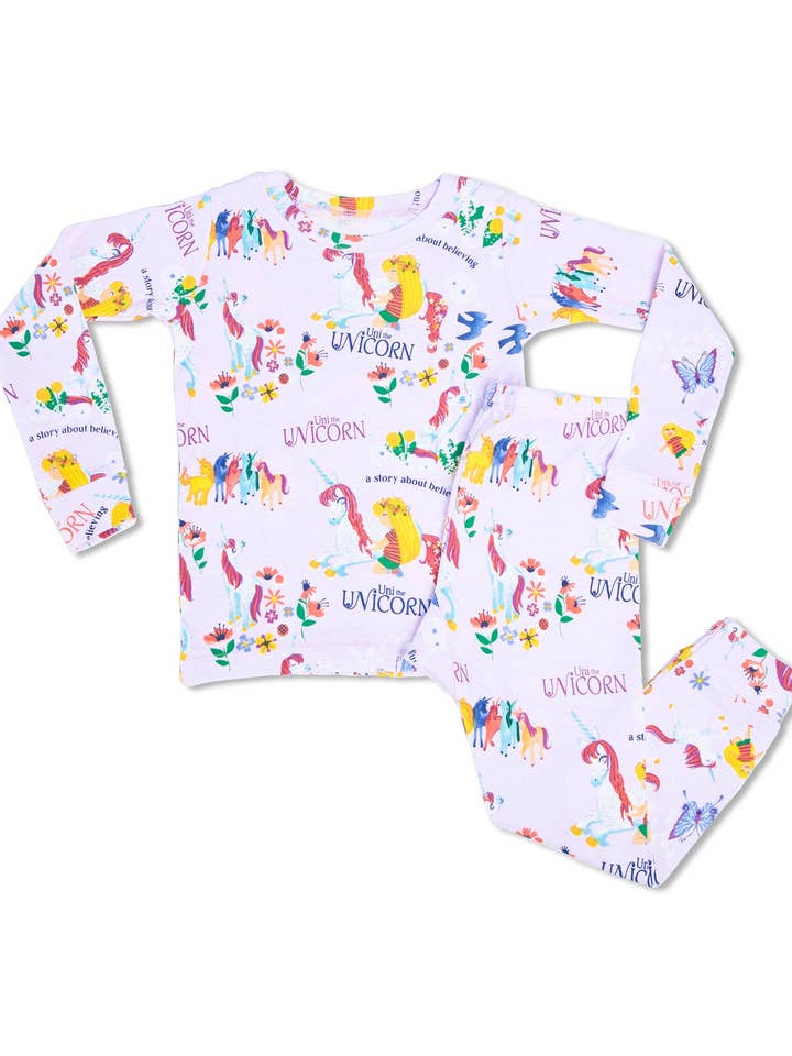 Uni The Unicorn - Pajama Set for wholesale by Books to Bed