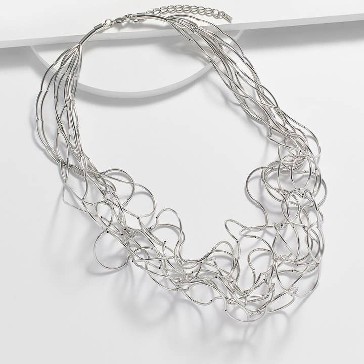 Kosa Jewels – Großhandel Gliederhalskette – Angelica Mehrreihige, trommelige Halskette1