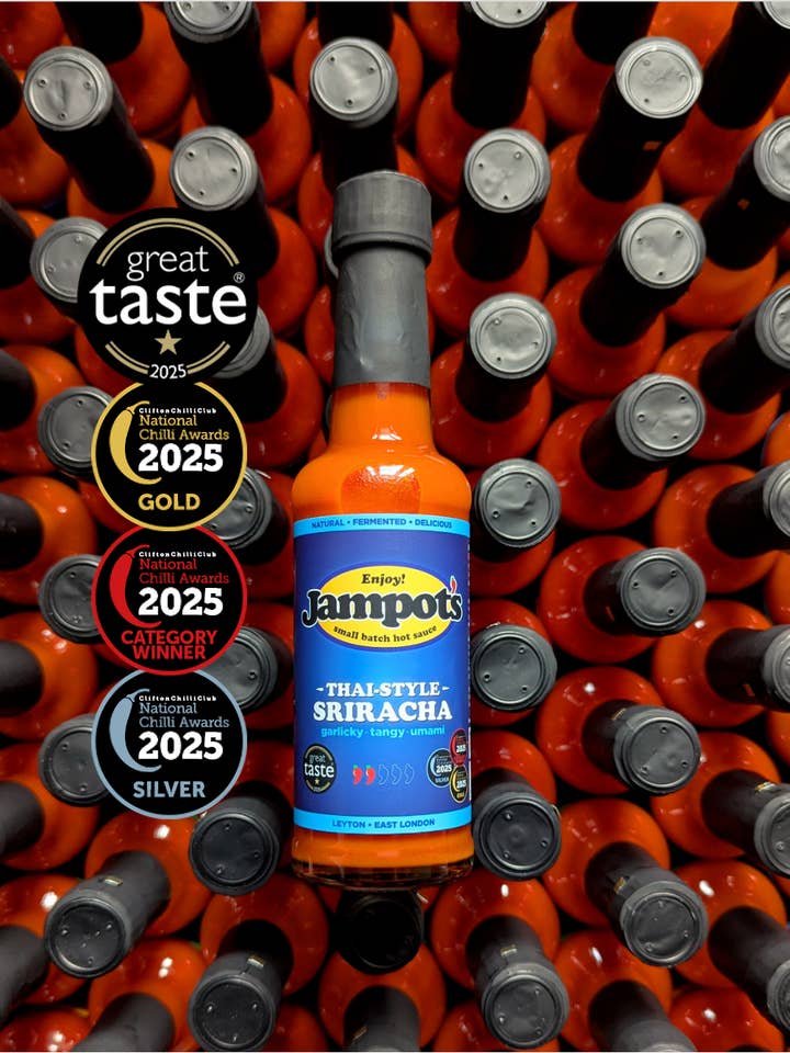 Bekroonde Thaise Sriracha Hot Sauce - 150ml voor wholesale door Jampot's - Award Winning Hot Sauces