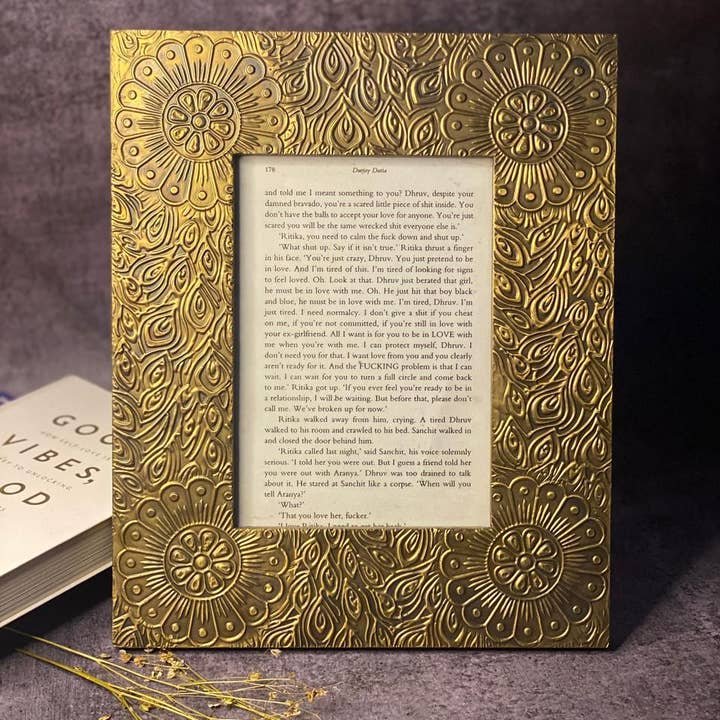 Hand Engraved Metal Frame for wholesale by Hartsmede