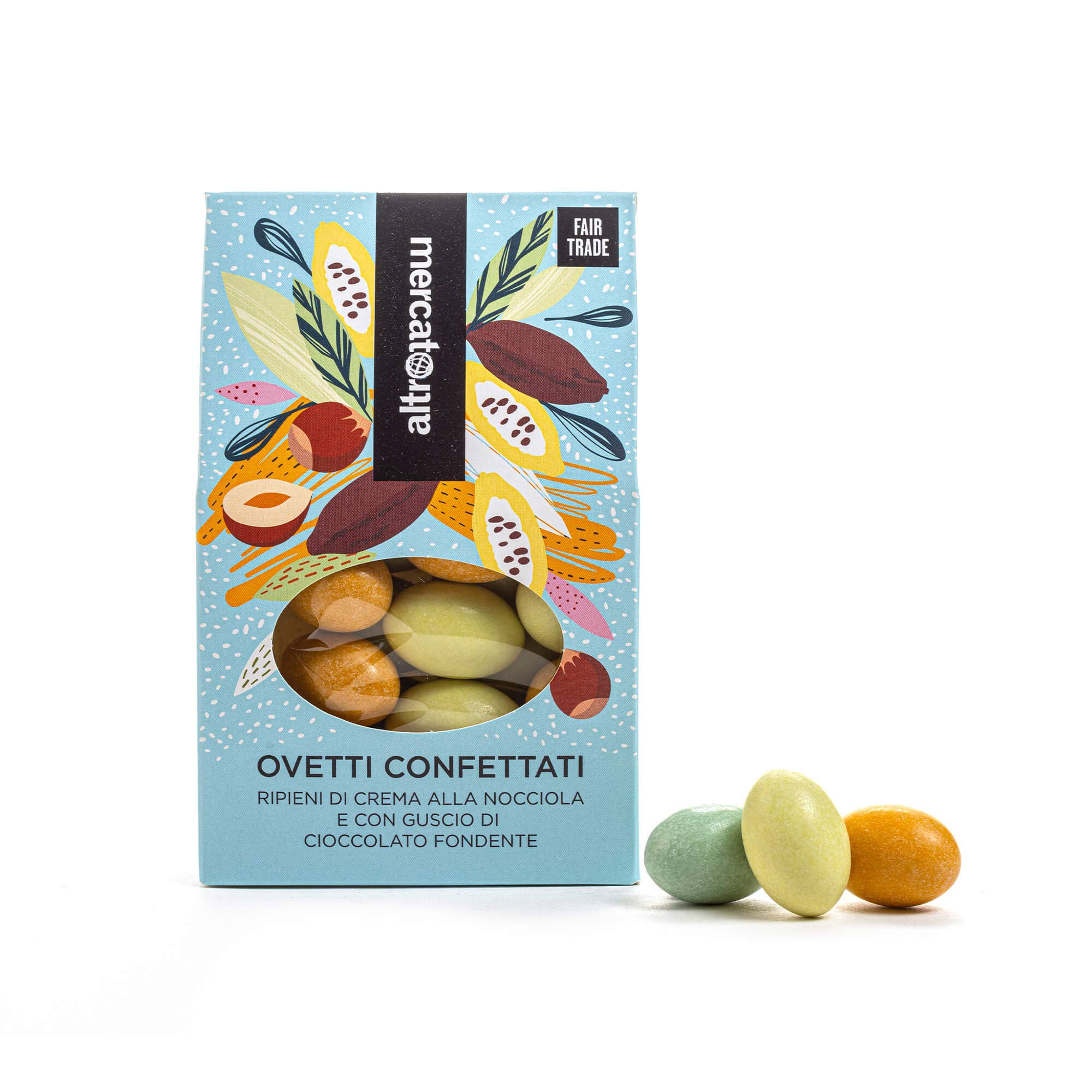 Altromercato - Wholesale Chocolate Covered Sweets - Sugar-coated Small Eggs - 170 g