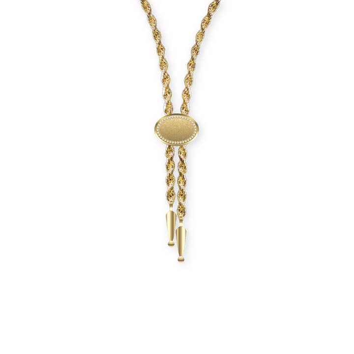 Annley Bolo Tie Necklace - Gold for wholesale by SpurWest